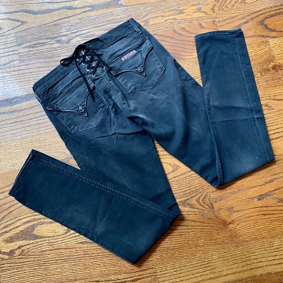 Hudson Limited Edition Lace Up Iconic Flap-Pocket Skinny Jeans Sz 26 NWOT - Picture 6 of 13
